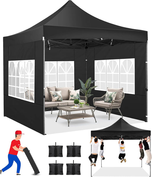 COBIZI 10x10 Pop-Up Canopy: Heavy Duty, Easy Set-up, 100% Waterproof