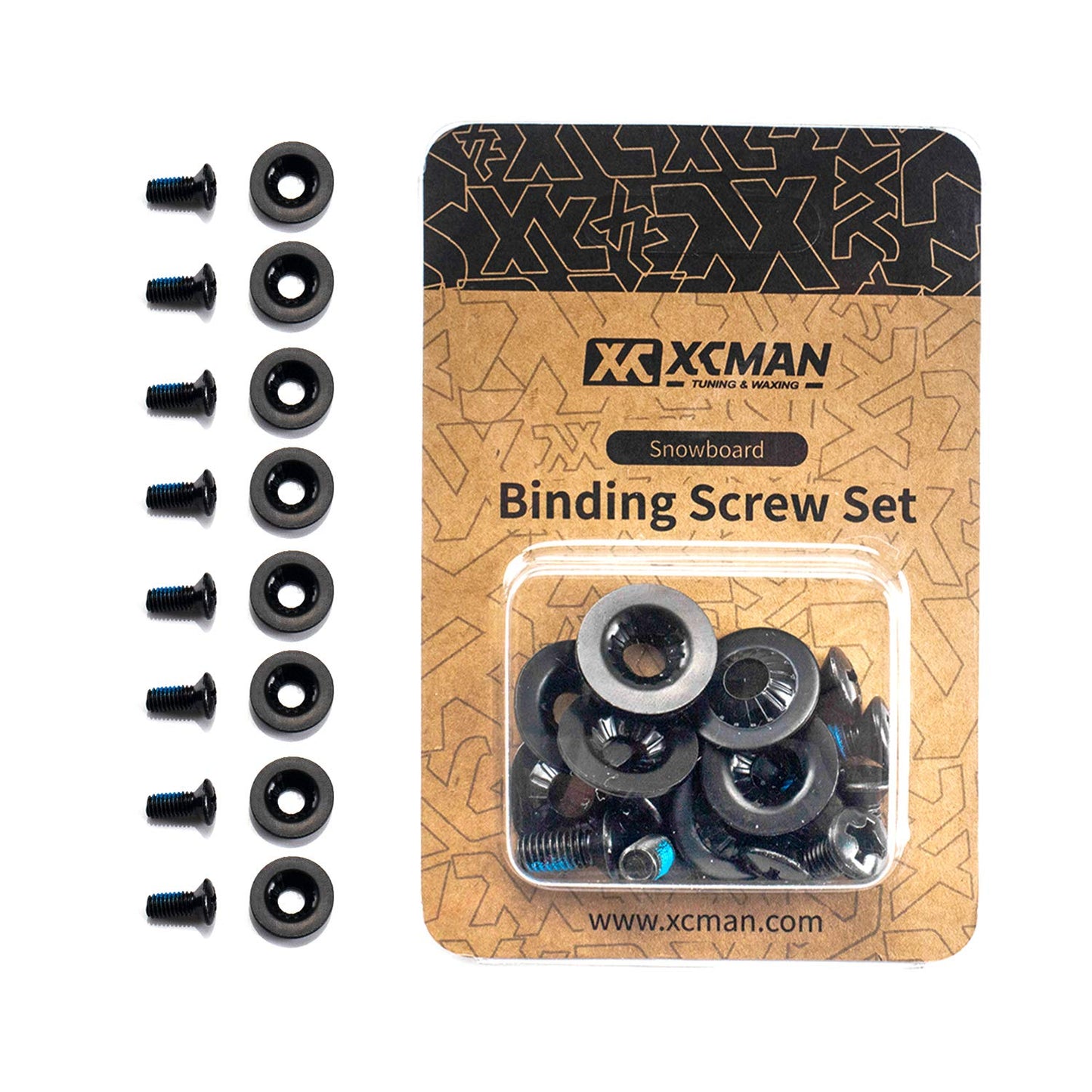 XCMAN Snowboard Binding Screw Set - Secure Your Ride!