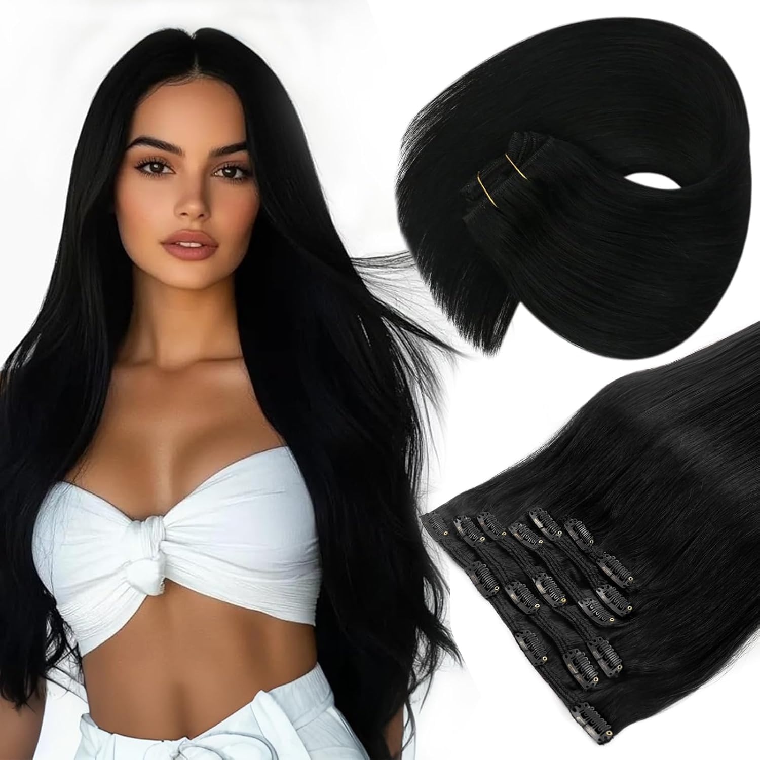 Sunny Hair Clip in Hair Extensions for Natural Look and Comfort