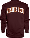 Blue 84 Men's Arching Team Color Crewneck Sweatshirt - Hokies Fan