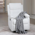 Ultimate Comfort Swivel Rocker Chair in White