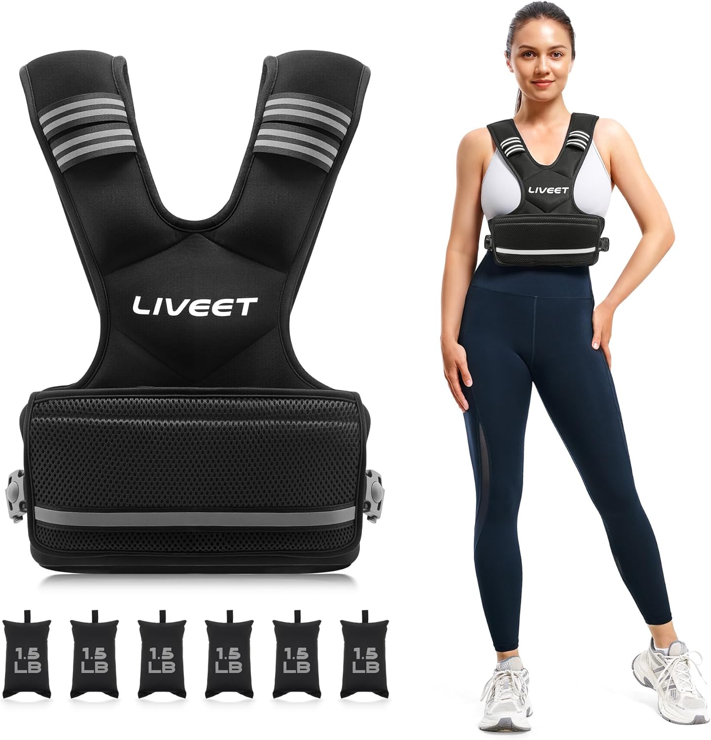 Adjustable Weighted Vest for Walking and Strength Training