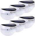 Solar Fence Post Lights Wall Mount Decorative Deck Lighting - 6 Pack