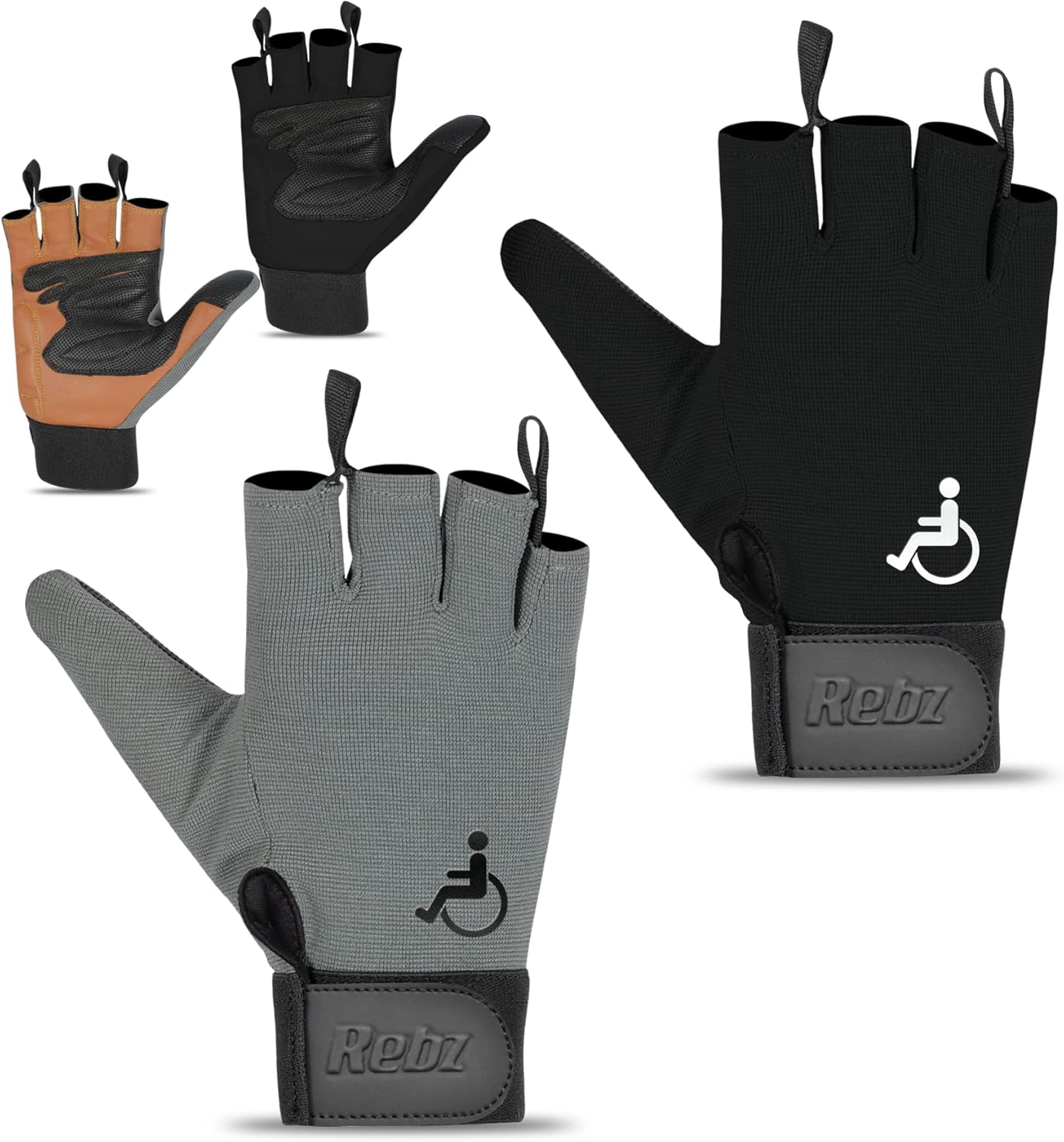 Rebz Full Thumb Wheelchair Gloves | Boost Mobility