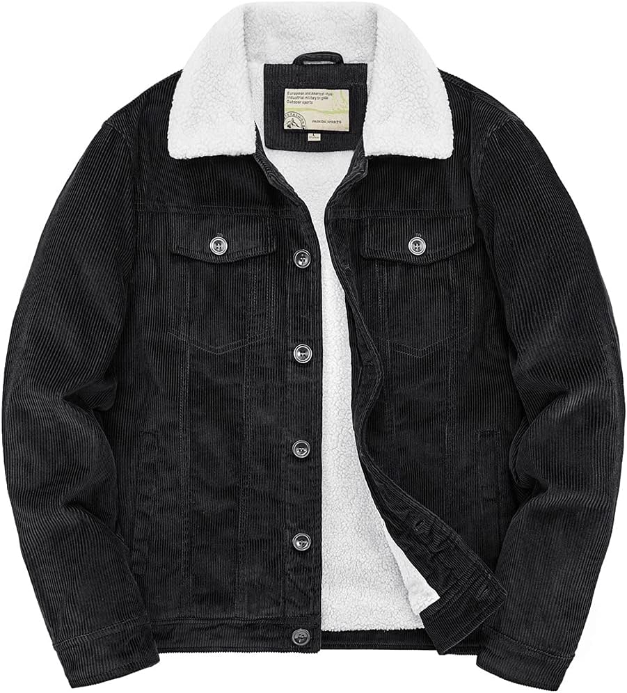 Vintage Sherpa-Lined Denim Jacket - Warm Winter Coat