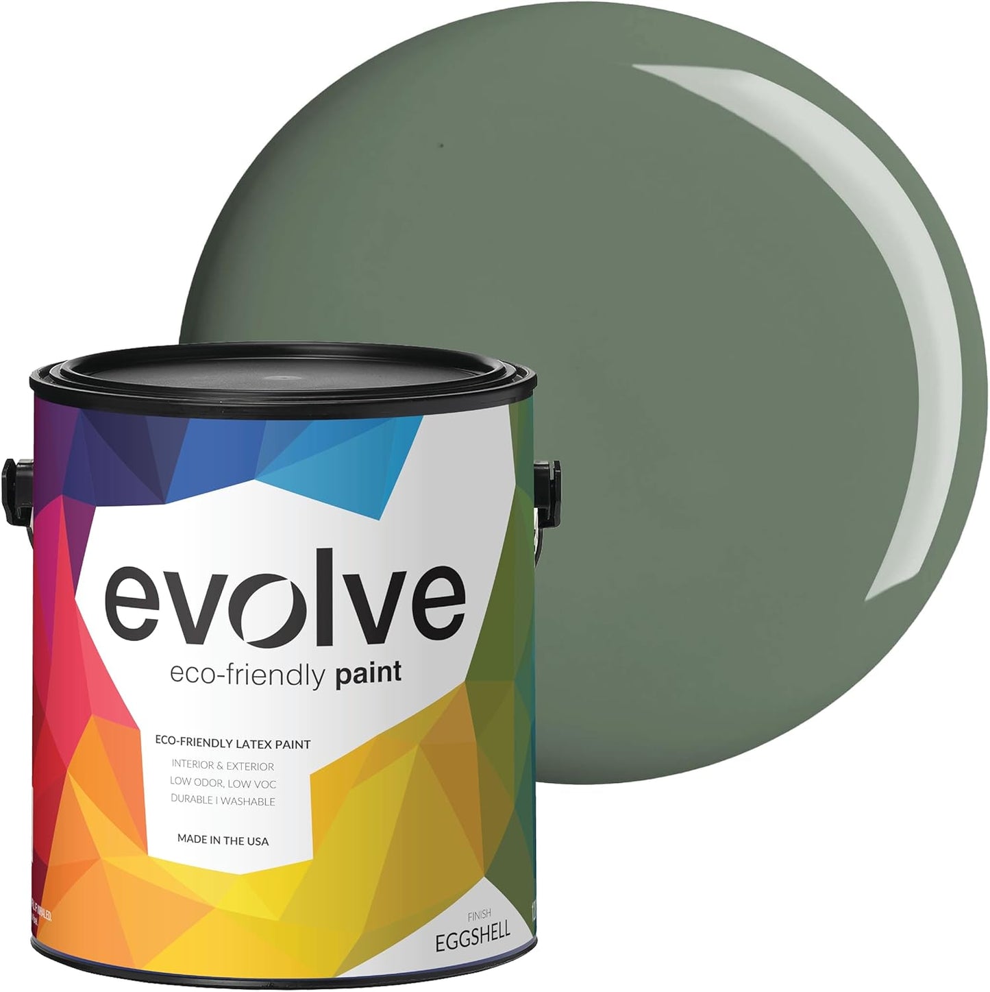 EVOLVE Paint & Primer: Eco-Friendly Eggshell for Interiors & Exteriors