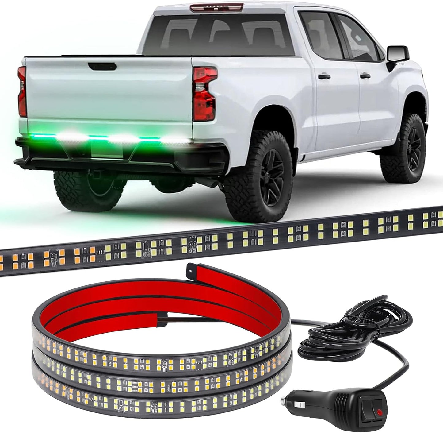 XRIDONSEN 48 inch Tailgate Emergency Lights Strip for Safety