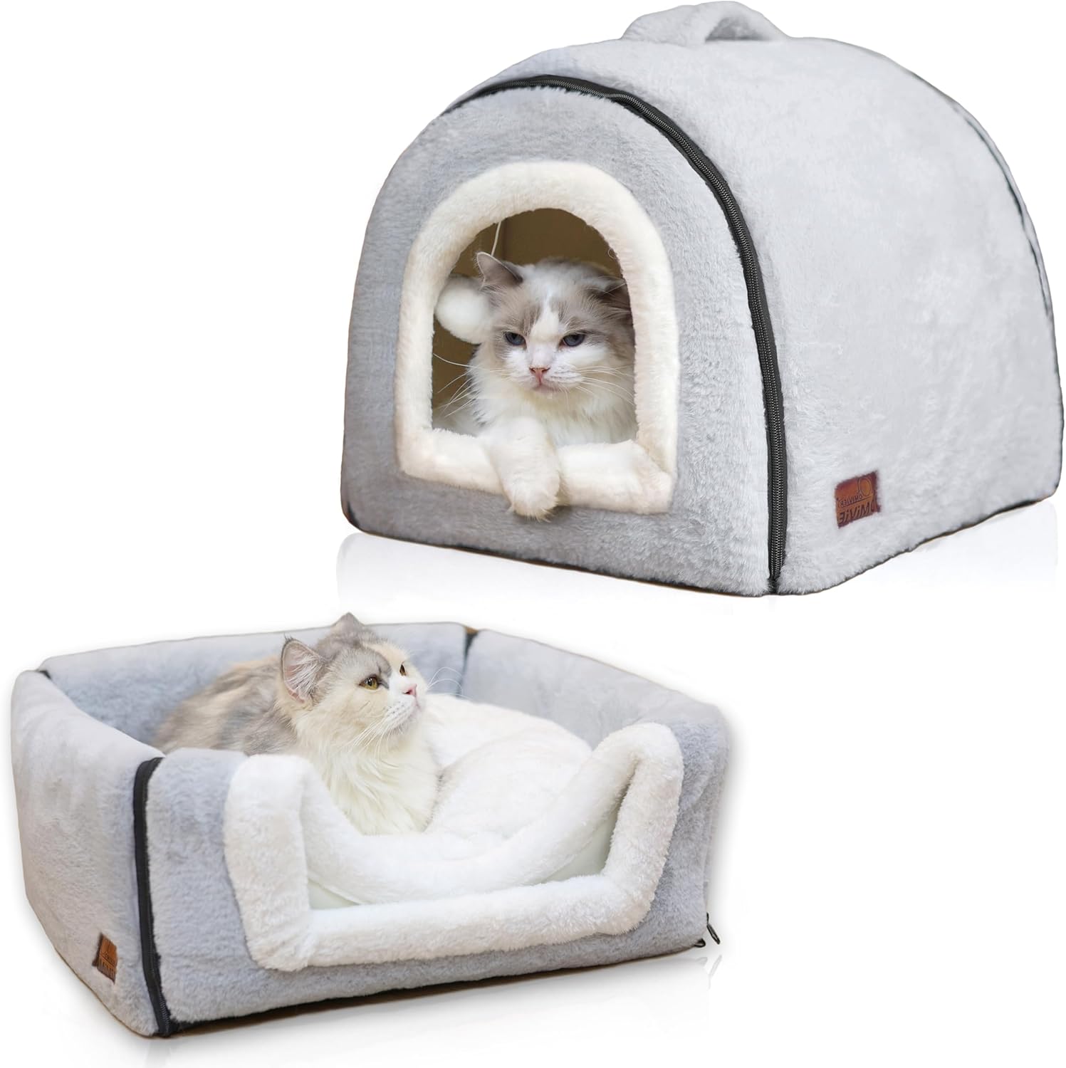 Foldable Cat Cave: Cozy & Water-Resistant