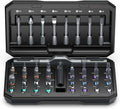 42 in 1 Magnetic Screwdriver Set Black - Detachable Ratchet Handle