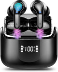 Wireless Earbud Bluetooth Headphones V5.3 with LED Display - 40H
