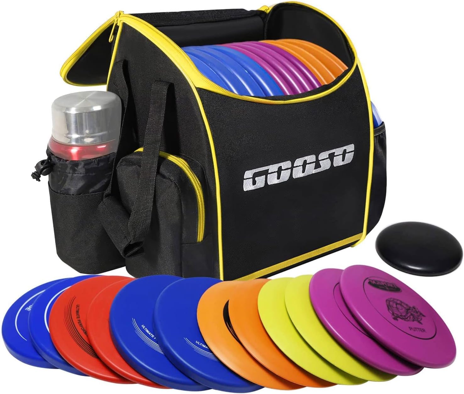 Beginner Disc Golf Set - 12 Pcs + Bag | Portable & Convenient