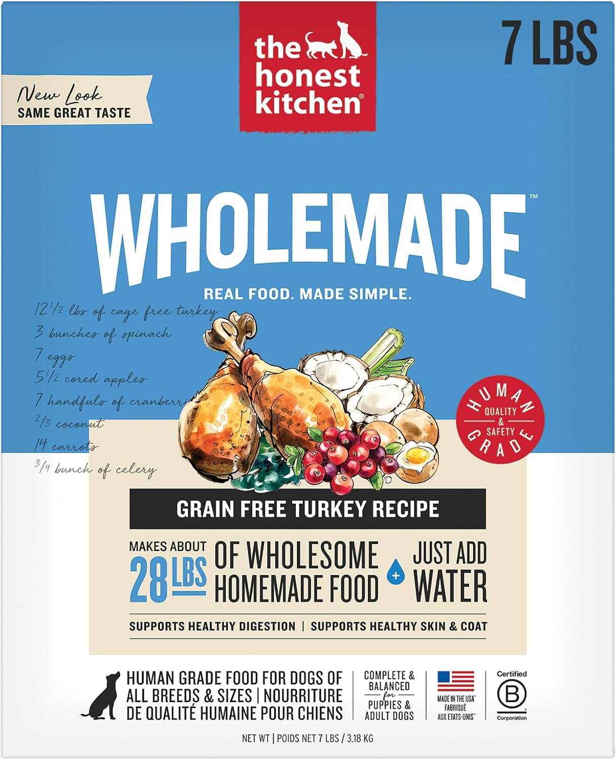Wholemade Dehydrated Grain Free Turkey Dog Food for Optimal Health