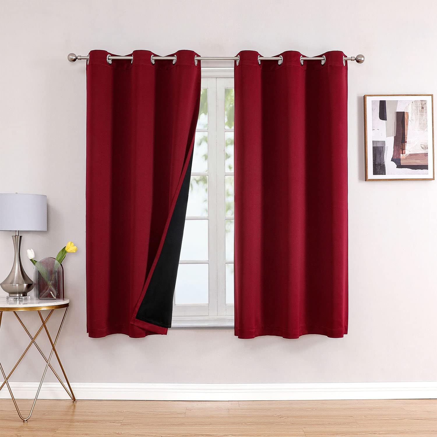 100% Blackout Curtains for Bedroom - Total Blackout Thermal Insulated