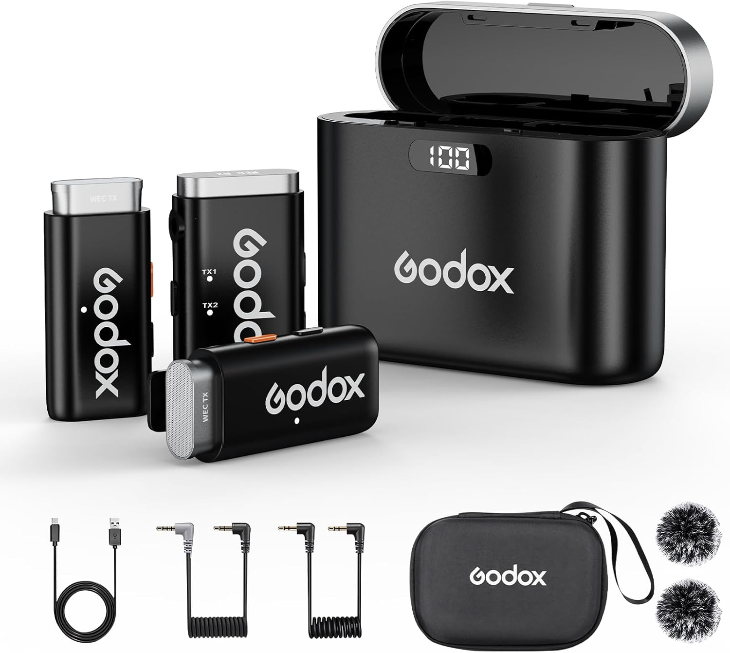 GODOX WEC Wireless Lavalier Microphone for Interviews and Vlogging