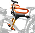 Child Bike Seat Front Mount Metal Frame - Retractable Toddler Seat