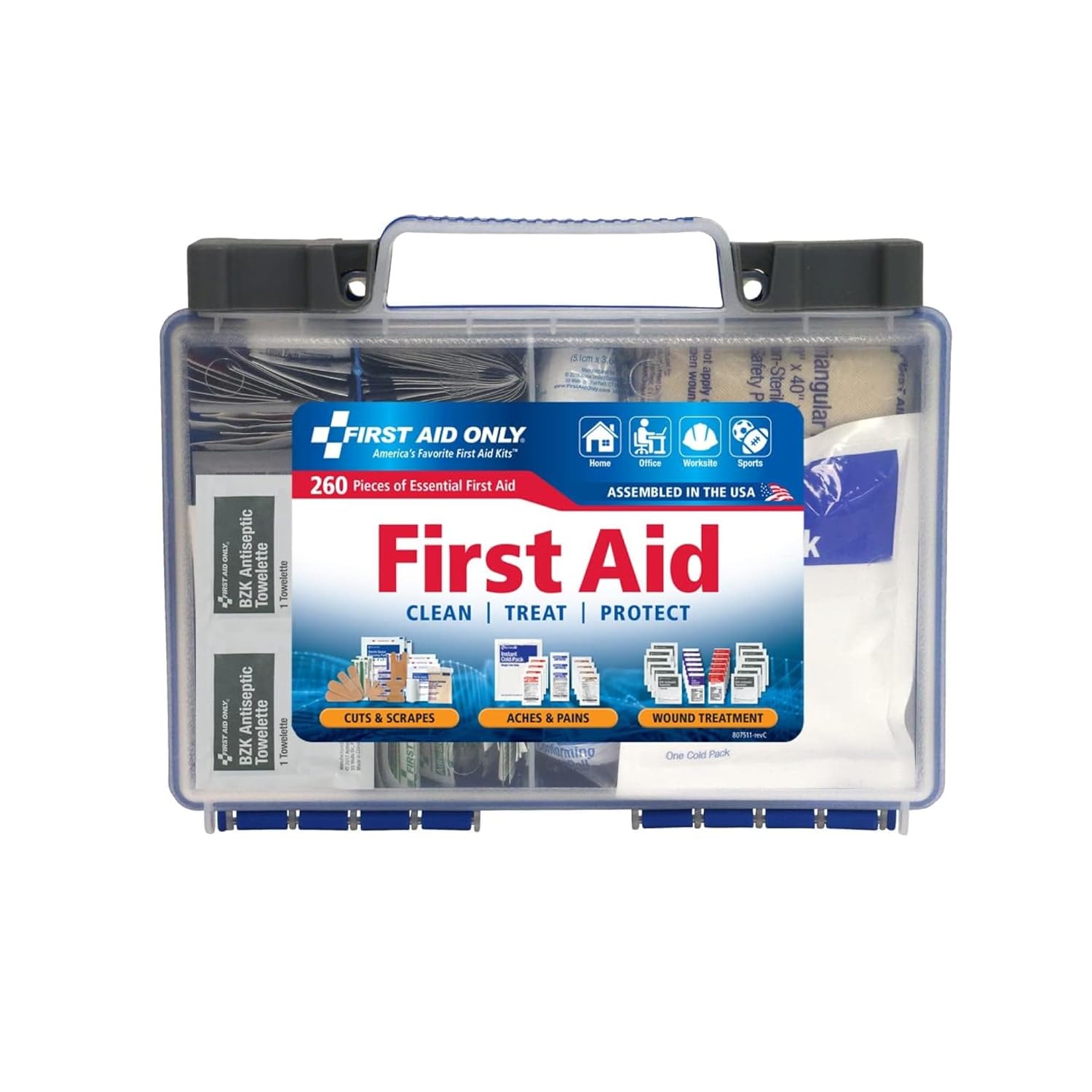 OSHA-Compliant 260 Piece First Aid Kit - All-Purpose