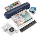 9-In Portable Laminator Machine Dark Blue - Fast 3-Min Warm-Up