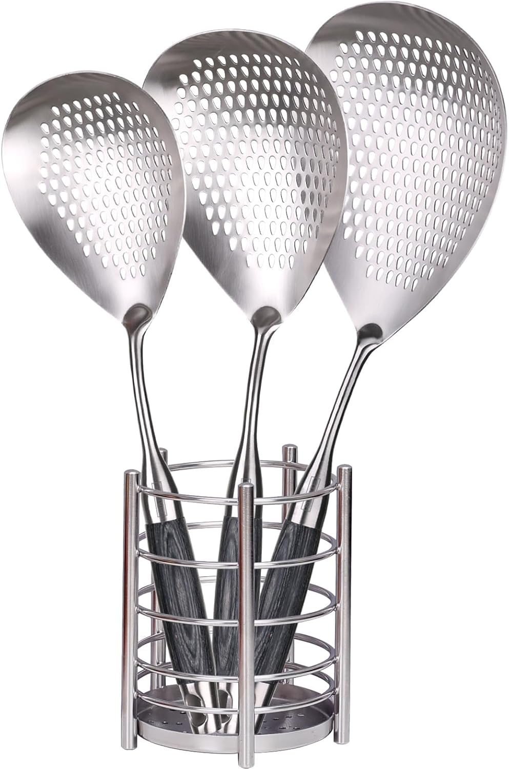 MARTE Skimmer Slotted Spoon Set of 4 for Cooking and Frying