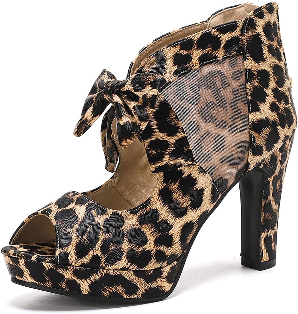 GATUXUS Open Toe Platform High Heel Sandals for Women