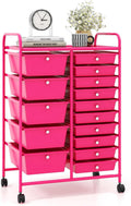 Giantex 15 Drawers Rolling Cart - Classroom & Craft Storage