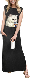 Year-Round Maxi Dress - Loose, Wrinkle-Free Casual with Pockets