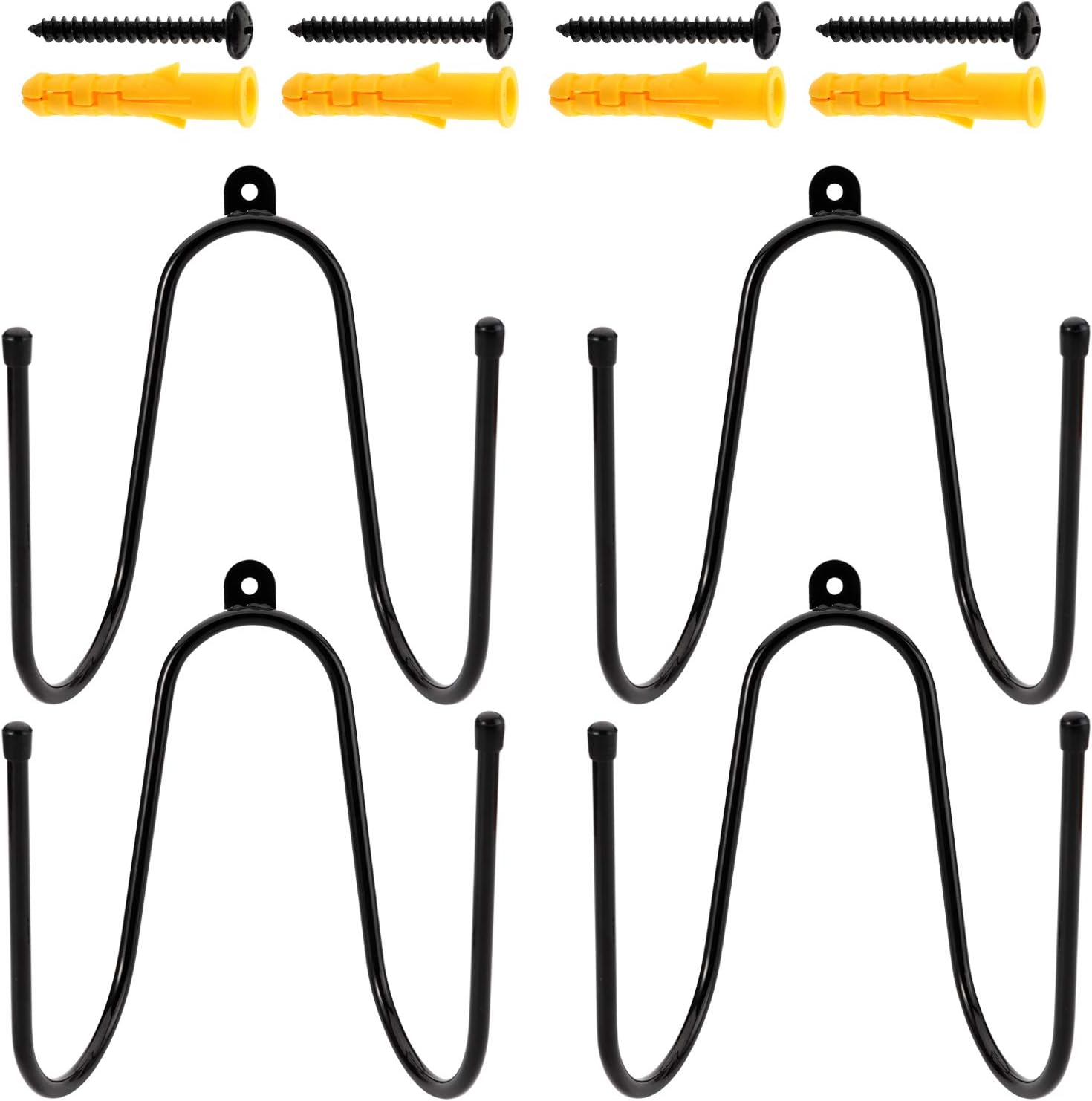 4 Pack Skateboard Wall Mount: Vertical & Horizontal Storage