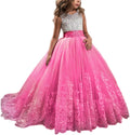 Princess Lilac Long Dress for Girls Perfect for Pageants and Prom