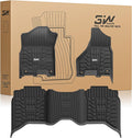 3W Floor Mats for 2019-2025 Ram 2500/3500 Crew Cab - All Weather Fit