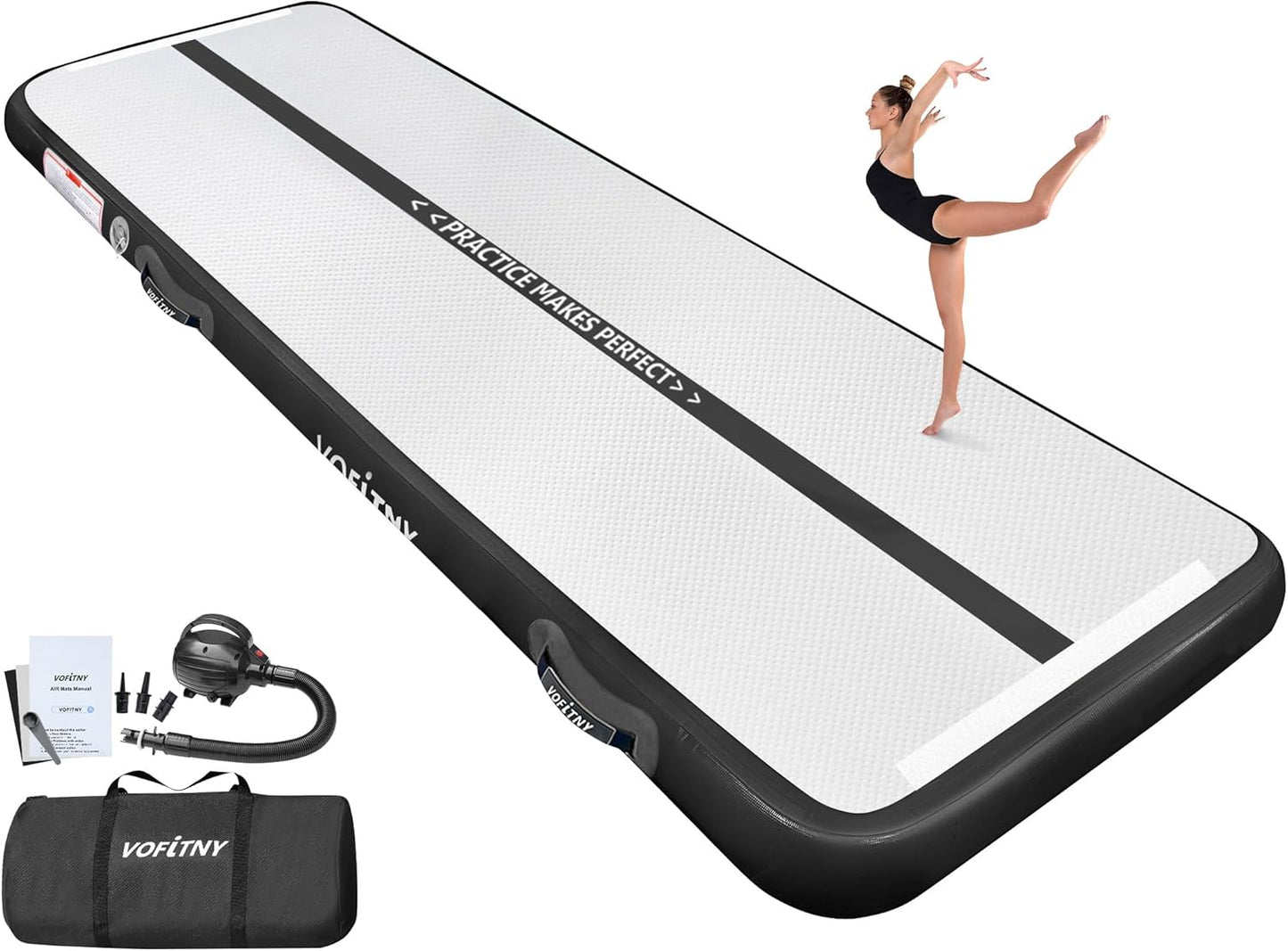 VOFiTNY Inflatable Gymnastics Mat for Safe Home Training