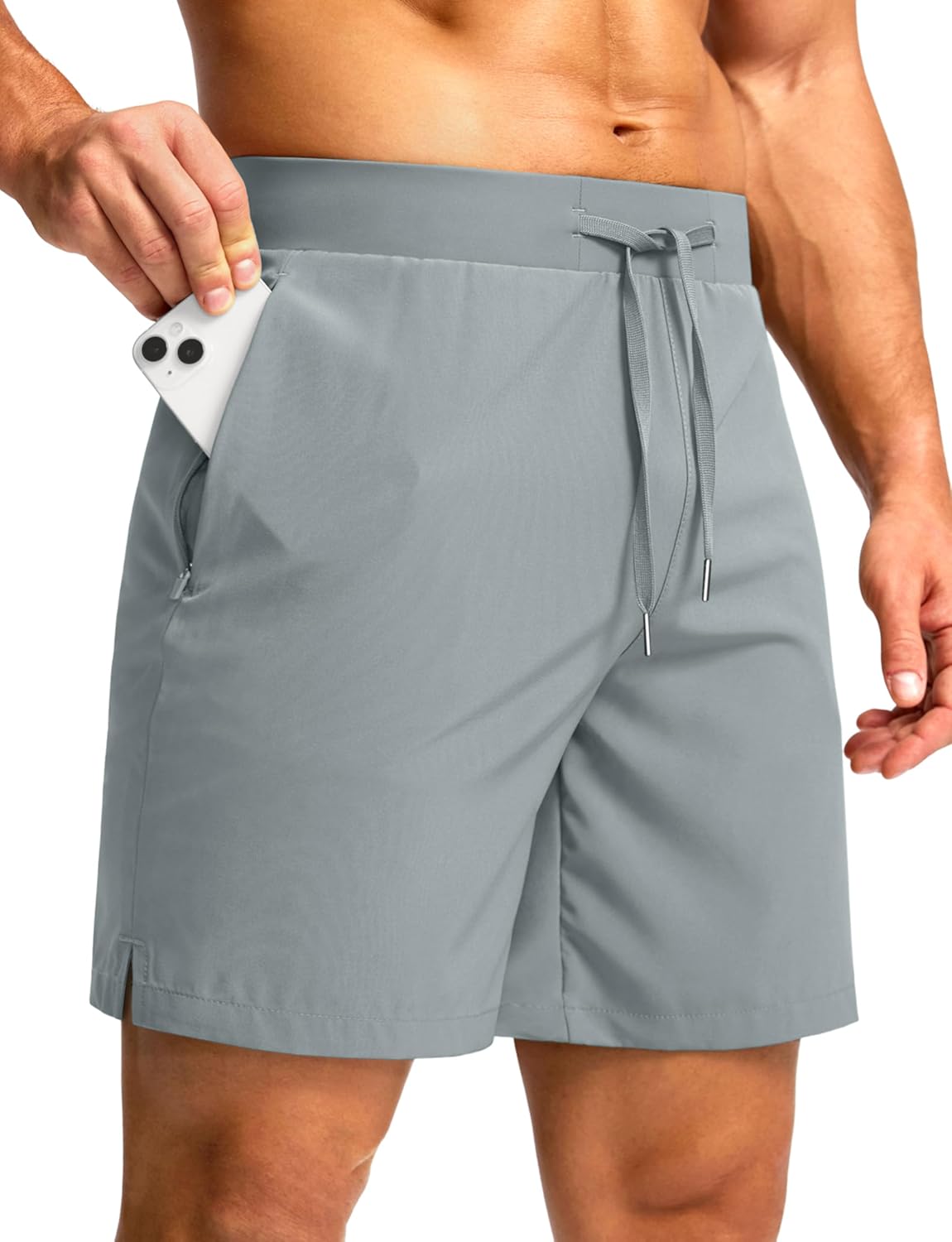 Quick Dry 7'' Zip Pocket Gym Shorts