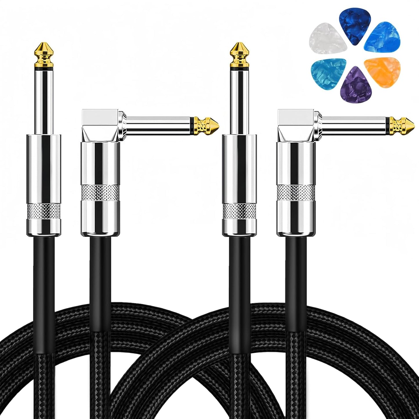 Pro Audio Guitar Cable Duo: Rock Like a Pro!