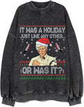 Holiday True Crime Vintage Ugly Christmas Sweatshirt
