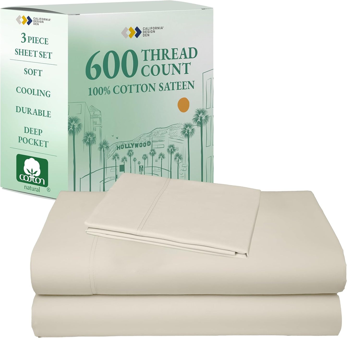 California Design Den Luxury Twin XL Sheet Set for Comfort