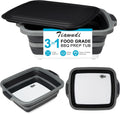 Tiawudi Large Collapsible BBQ Prep Tub with Lid for Camping