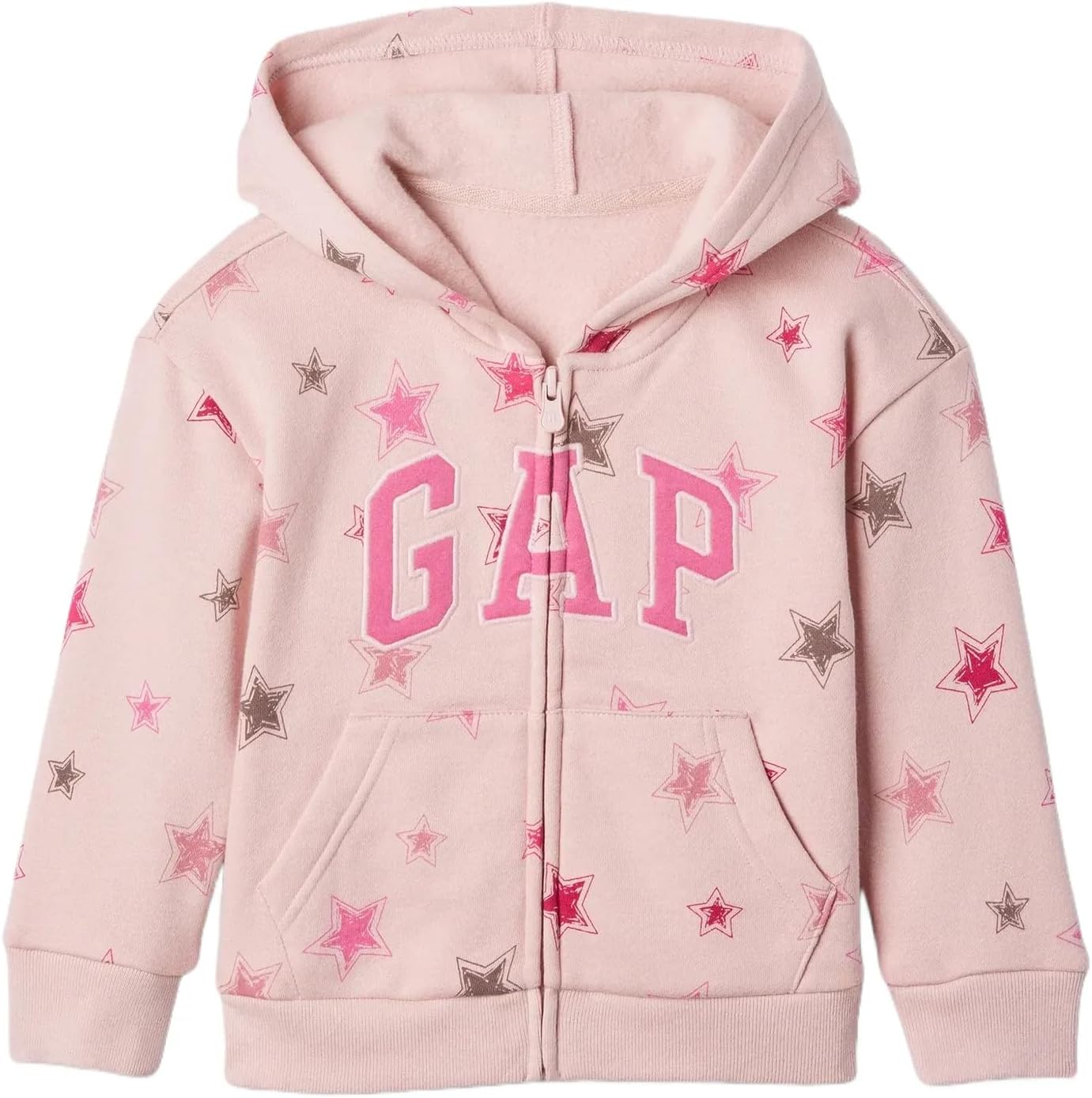 GAP Baby Girls Logo Hoodie: Cozy Zip-Up Comfort