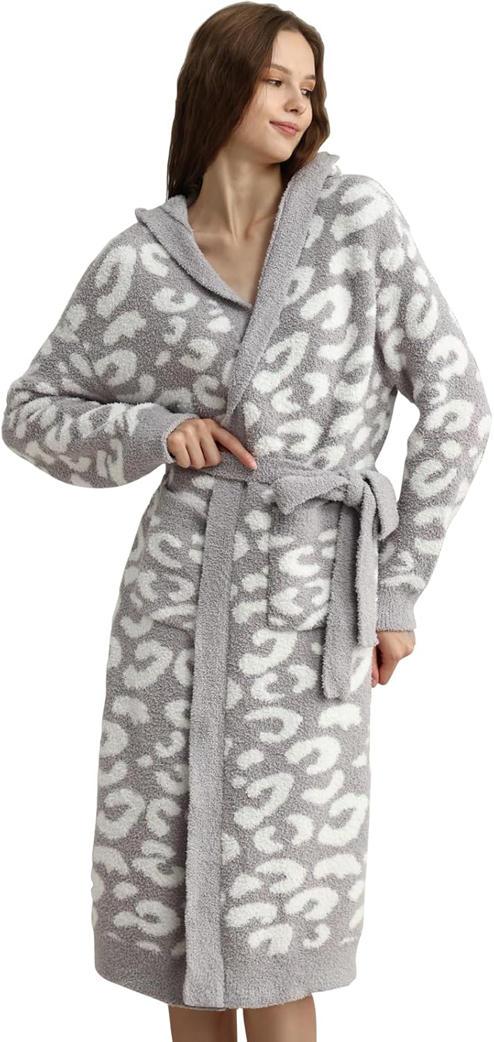 Ultra Soft Plush Robe With Pockets for Women - Cozy Comfort