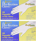 Disposable Latex Gloves Size Large 200 Pack - Comfortable, Tear