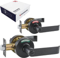 Commercial Door Handle Lock for Bathroom Doors - Slimline Privacy Lock