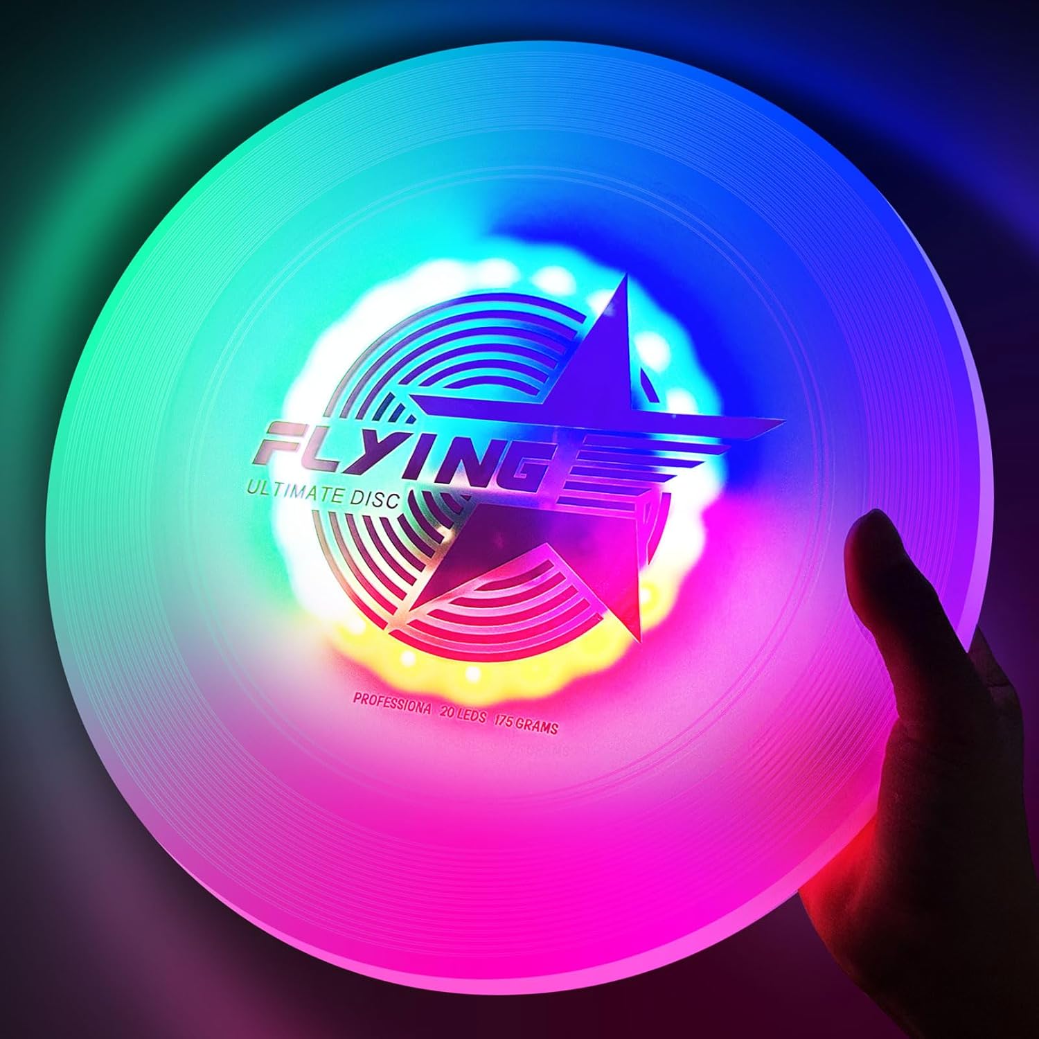 Colorful Light-Up Flying Disc - Ultimate Fun for All!