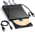 5 in 1 External Blu-ray Burner Drive - Portable USB 3.0 & Type-C