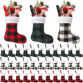 Buffalo Plaid Christmas Mini Stockings for Holiday Cheer