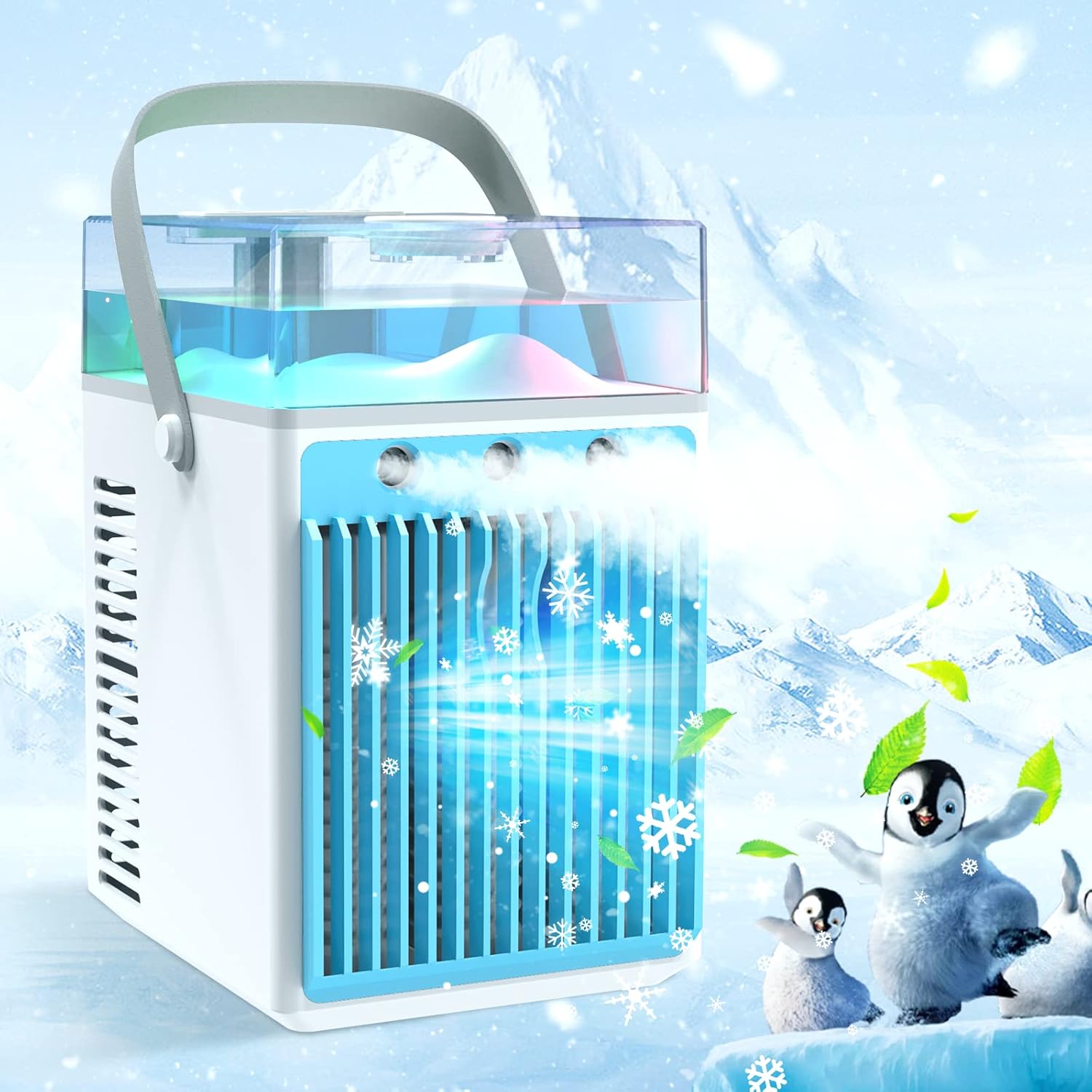 Bubbacare Rechargeable Mini Air Conditioner - Portable Cooling Power!