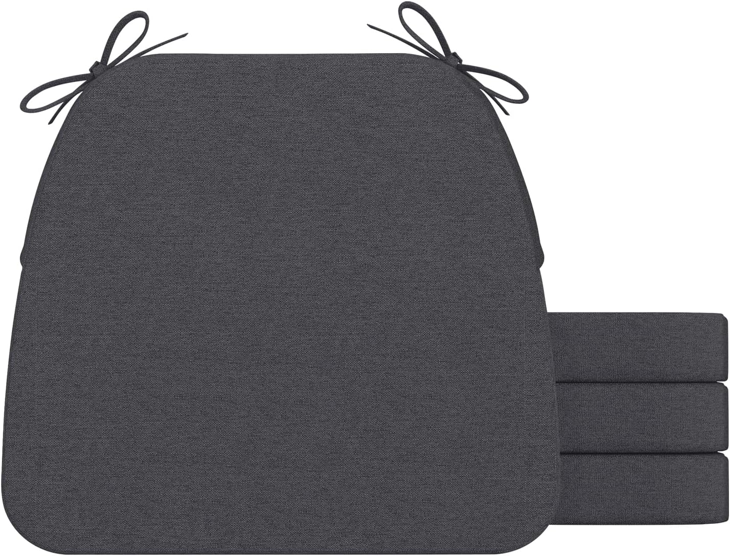 D-Shaped Chair Cushions for Comfort and Support, Set of 4