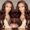26inch Chocolate Brown Lace Front Wig 220% Density - Natural Body Wave