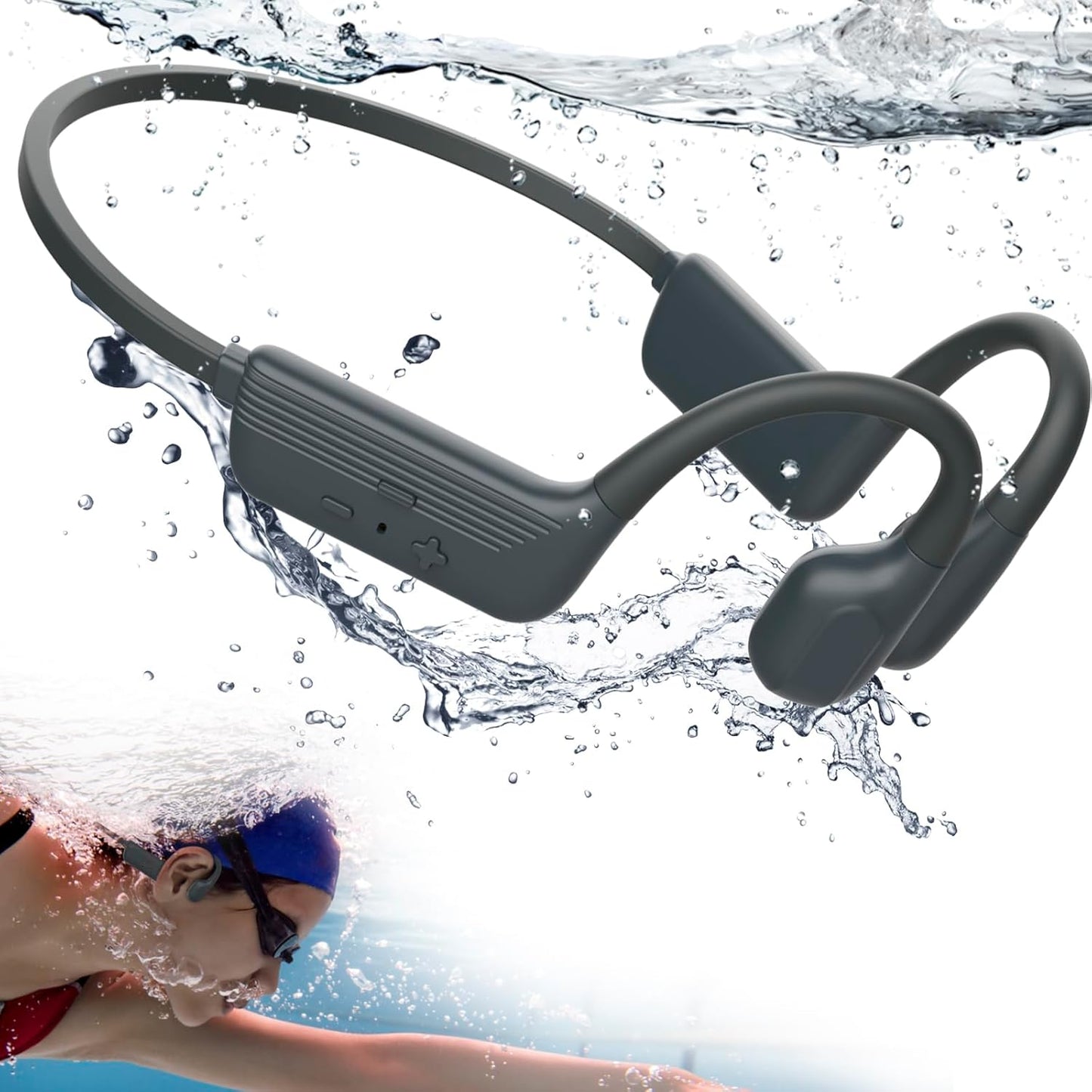 IP68 Waterproof Swimming Headphones with 32GB Memory Card