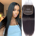 5x5 Straight HD Lace Closure Human Hair 12A Real Transparent Lace