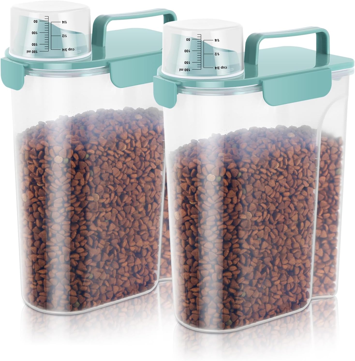 5-7Lbs Dog Cat Food Storage Container with Large Nozzle