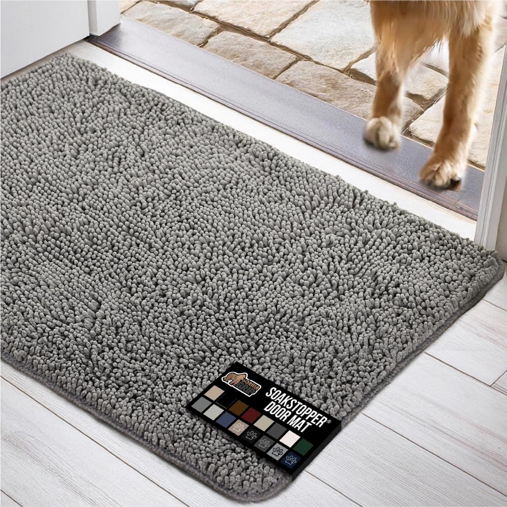 GORILLA GRIP Dog Doormat for Muddy Paws, 36x24 Rug