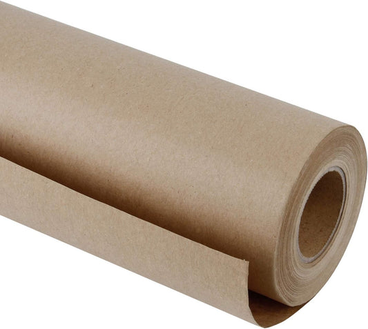 RUSPEPA Brown Kraft Paper Roll for Gift Wrapping and Crafts