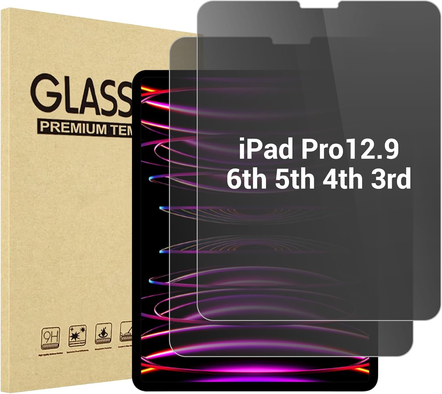 ProCase Privacy Screen Protector for iPad Pro 12.9 - 2 Pack